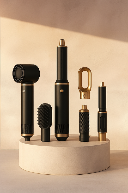 Black Five-in-One Hair Curler