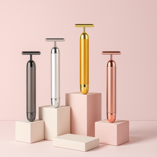 LuxeFit Beauty T-Type Gold Electric Beauty Stick